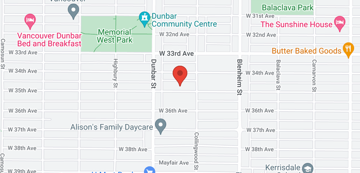 map of 3535 W 35TH AVENUE